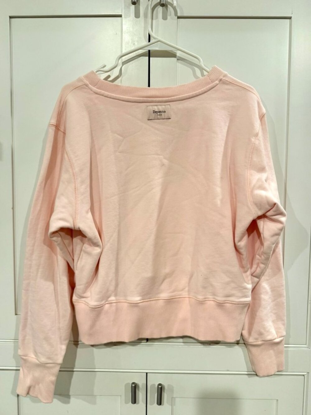 Repetto Essentiels Repetto Sweat Crewneck in Icon Pink LARGE NWOT - Picture 4 of 6